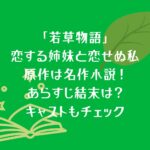 「若草物語 恋する姉妹と恋せぬ私」の原作は名作小説！あらすじ結末は？キャストもチェック