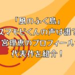 「風のふく島」のスマモビくんの声は誰？釘宮理恵のプロフィールや代表作を紹介！