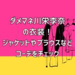 ダメマネ川栄李奈の衣装！ジャケットやブラウスなどコーデをチェック