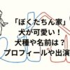 「ぼくたちん家」の犬が可愛い！犬種や名前は？プロフィール出演歴チェック