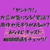 ドラマ「ヤンドク！」の方言が気になる！実話？原作や元ネタがあるの？あらすじ・キャスト相関関係をチェック！