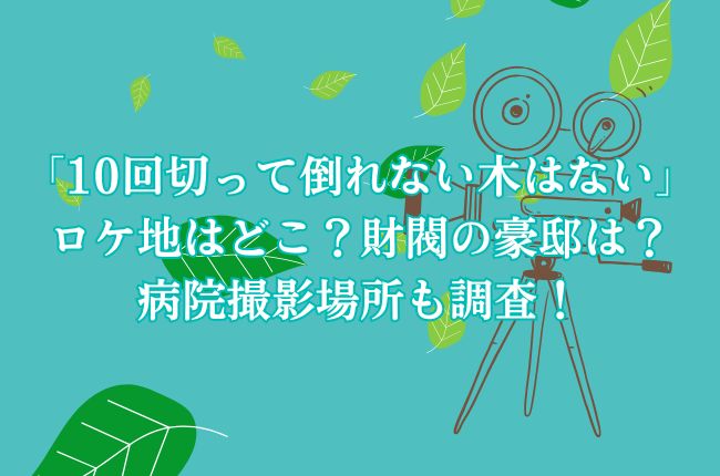 「10回切って倒れない木はない」のロケ地はどこ？財閥の豪邸や病院は？撮影目撃情報やエキストラ情報も調査！